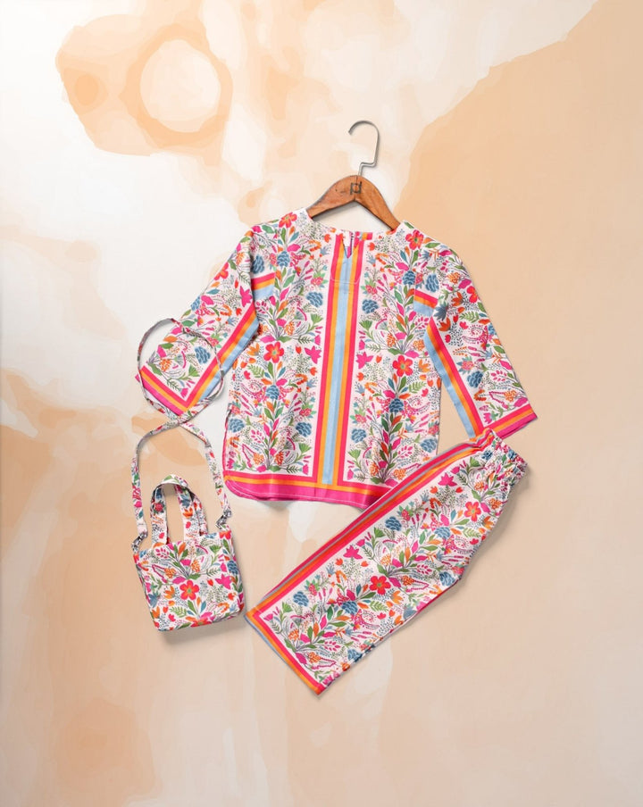 GIRLS 2 PIECE SUIT WITH BAG (MINOR FAULT) - Polkadots - 14700AK-232680 - GIRLS 2 PIECE SUIT WITH BAG (MINOR FAULT)