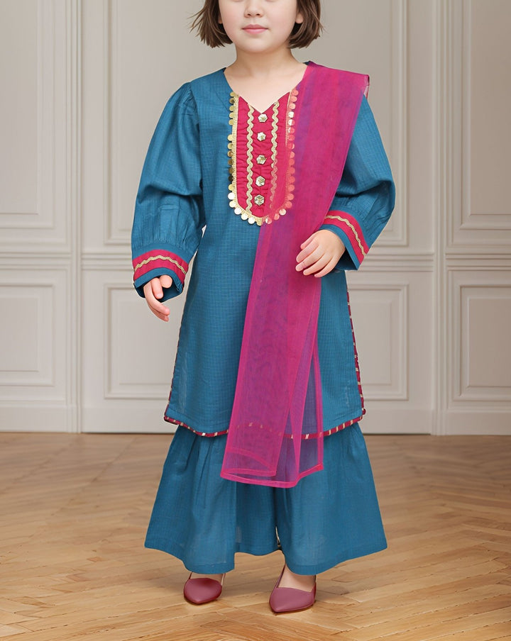 GIRLS 3 PIECE SUIT - Polkadots - 14454QA - 228483 - GIRLS 3 PIECE SUIT