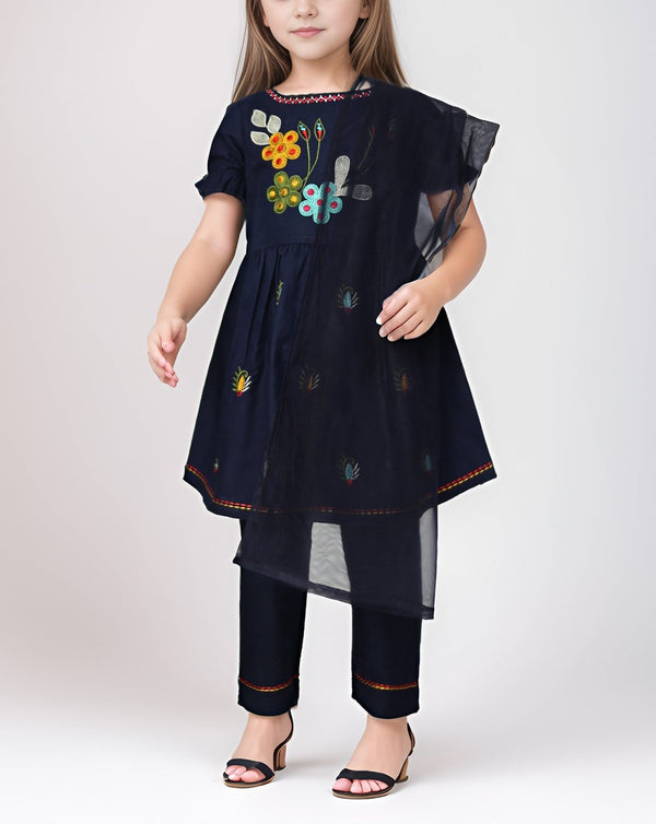 GIRLS 3 PIECE SUIT - Polkadots - 13838HG - 219585 - GIRLS 3 PIECE SUIT