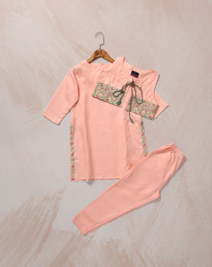  - GIRLS 3 PIECE SUIT - Polkadots - 12993AY-203053 - GIRLS 3 PIECE SUIT - 