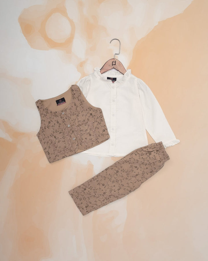 GIRLS 3 PIECE SUIT - Polkadots - 14903MN-236647 - GIRLS 3 PIECE SUIT