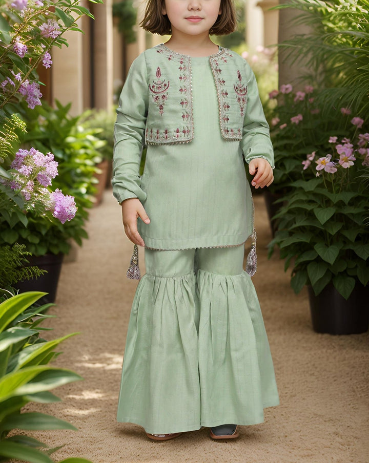 GIRLS 3 PIECE SUIT CO - ORD SET - Polkadots - 14518AR-229770 - GIRLS 3 PIECE SUIT CO - ORD SET