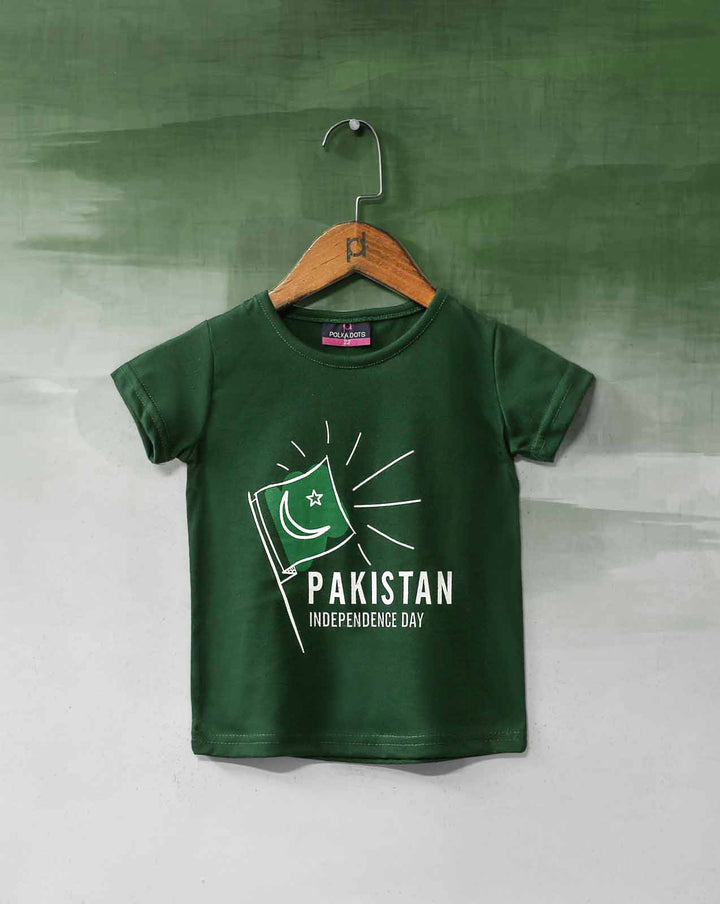 GIRLS AZADI PRINTED T - SHIRT - Polkadots - 12095PD - 082175 - GIRLS AZADI PRINTED T - SHIRT