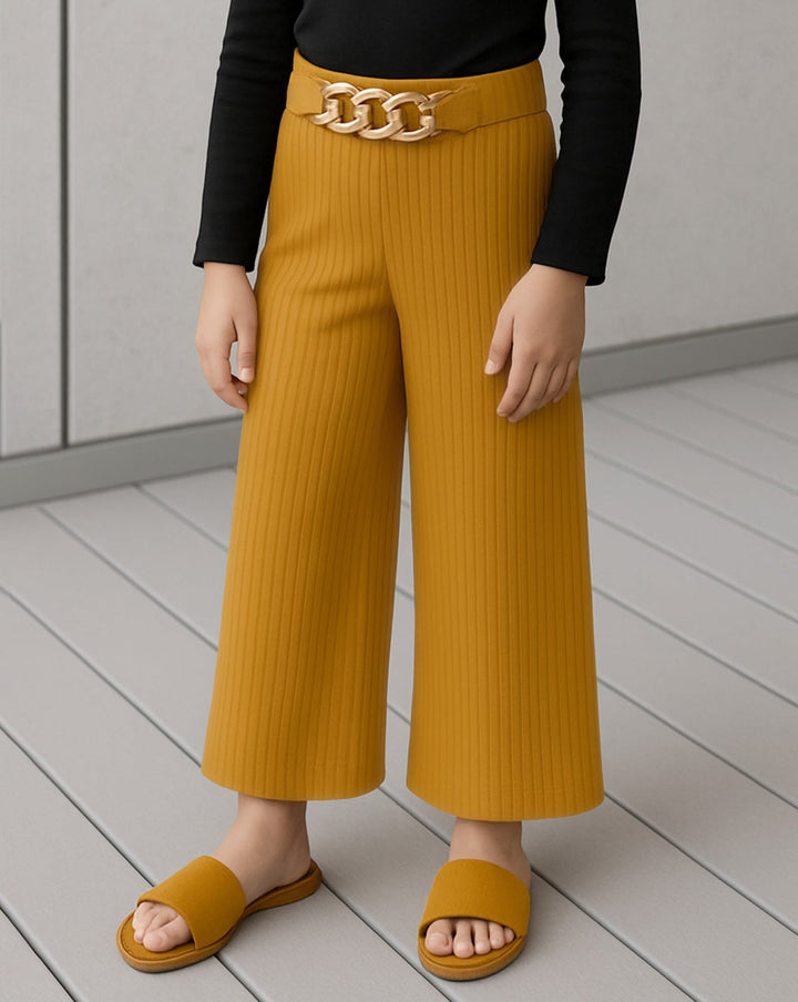 GIRLS BELL BOTTOM TROUSERS - Polkadots - 14297WF-225759 - GIRLS BELL BOTTOM TROUSERS