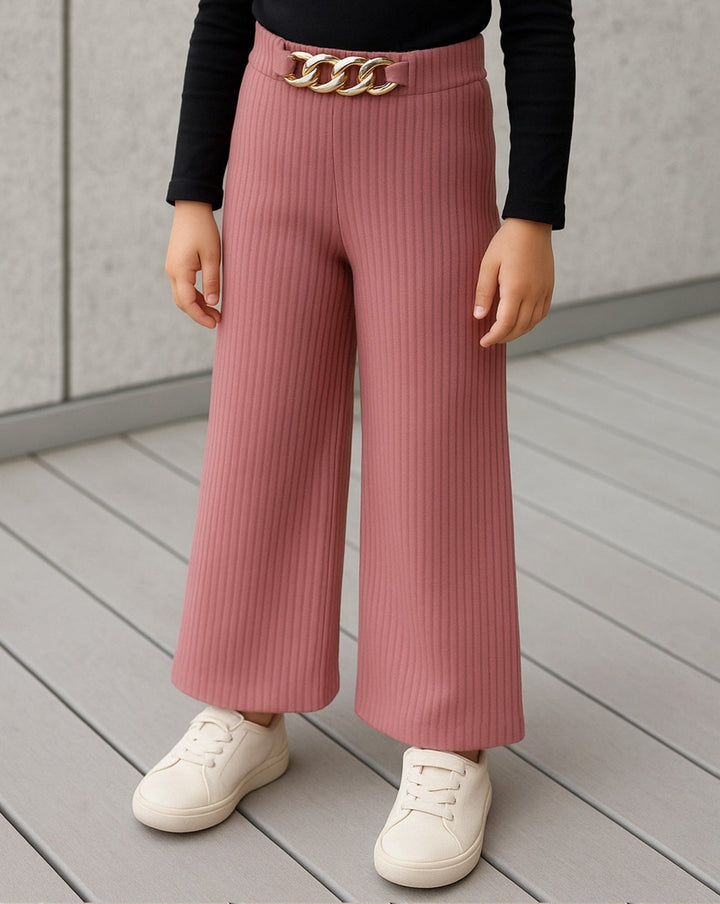 GIRLS BELL BOTTOM TROUSERS - Polkadots - 14297WF-225823 - GIRLS BELL BOTTOM TROUSERS