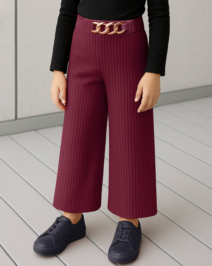 GIRLS BELL BOTTOM TROUSERS - Polkadots - 14297WF-225791 - GIRLS BELL BOTTOM TROUSERS