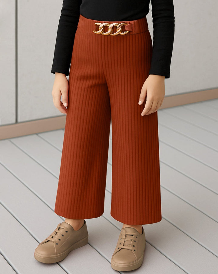 GIRLS BELL BOTTOM TROUSERS - Polkadots - 14297WF-225839 - GIRLS BELL BOTTOM TROUSERS