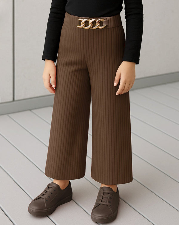 GIRLS BELL BOTTOM TROUSERS - Polkadots - 14297WF-225751 - GIRLS BELL BOTTOM TROUSERS