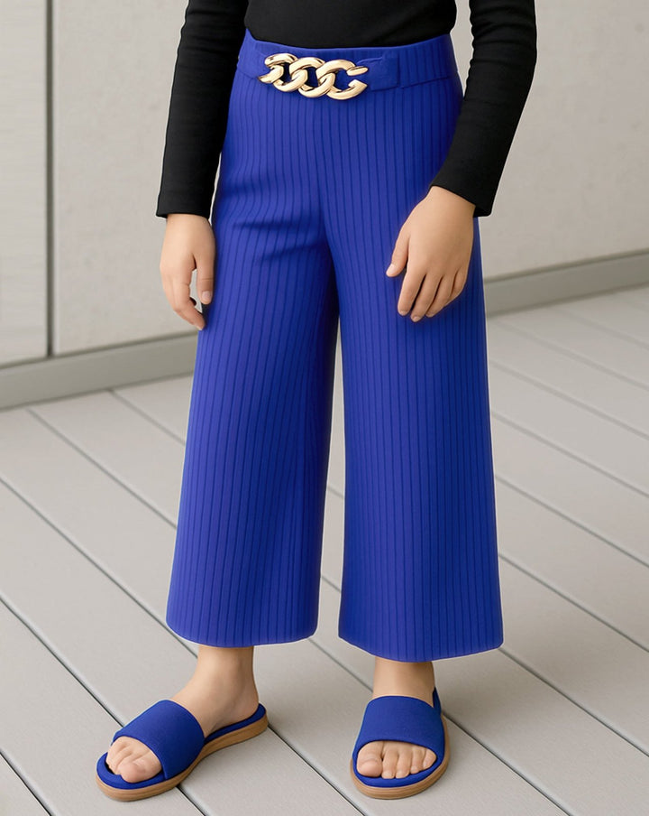 GIRLS BELL BOTTOM TROUSERS - Polkadots - 14297WF-225831 - GIRLS BELL BOTTOM TROUSERS