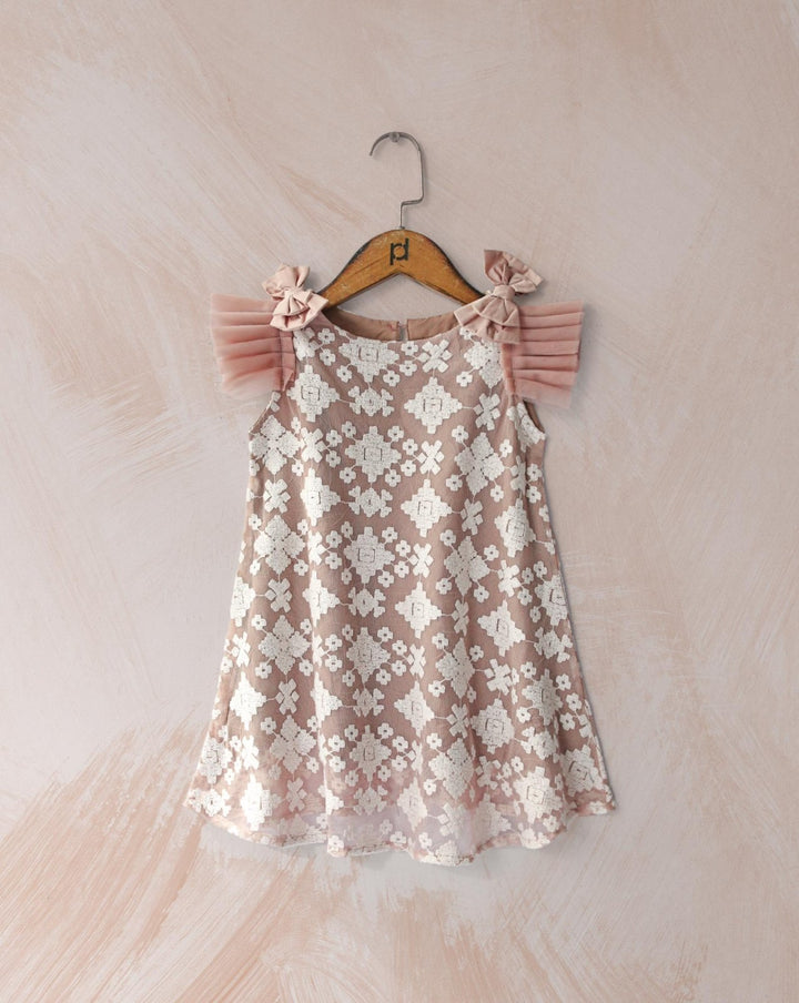 GIRLS CHIKANKARI TOP - Polkadots - 14101PD - 223102 - GIRLS CHIKANKARI TOP