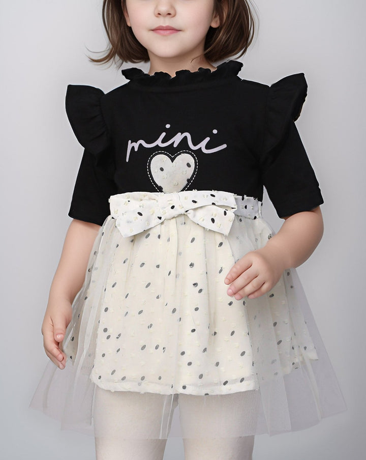 GIRLS EMBROIDERED TOP - Polkadots - 13878HG - 220102 - GIRLS EMBROIDERED TOP