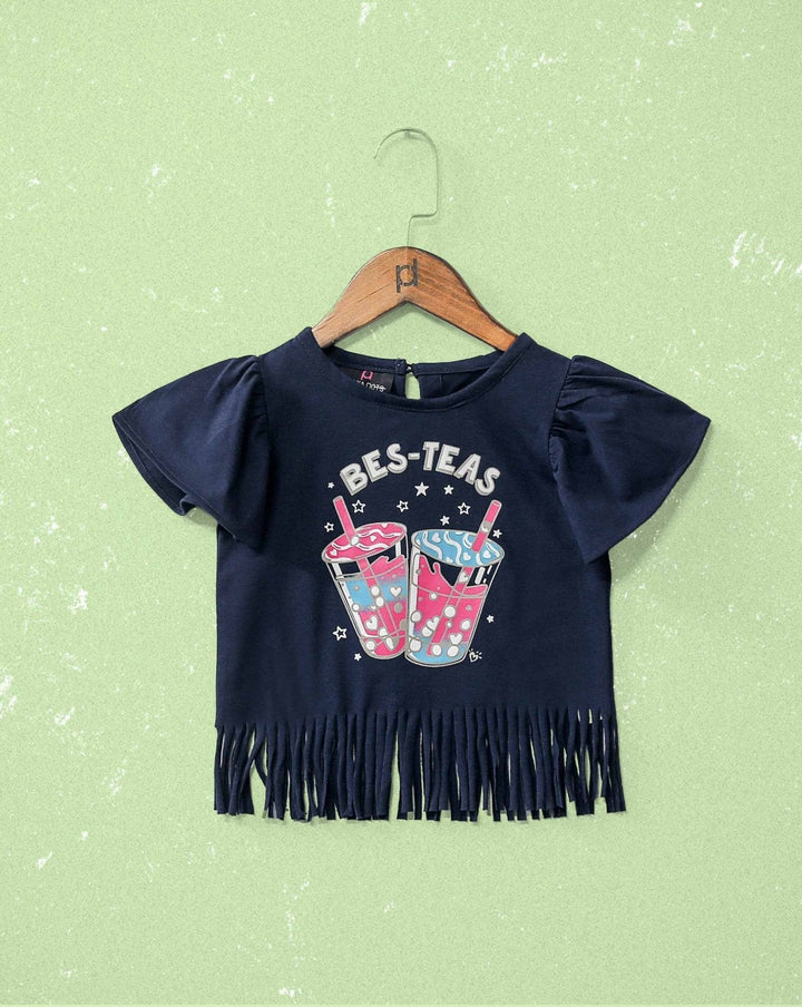 GIRLS FRINGES TOP - Polkadots - 10871AY - 056553 - GIRLS FRINGES TOP - Polkadots - 10871AY - 056553 - GIRLS FRINGES TOP