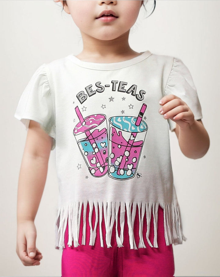 GIRLS FRINGES TOP - Polkadots - 10871AY - 056553 - GIRLS FRINGES TOP - Polkadots - 10871AY - 056553 - GIRLS FRINGES TOP