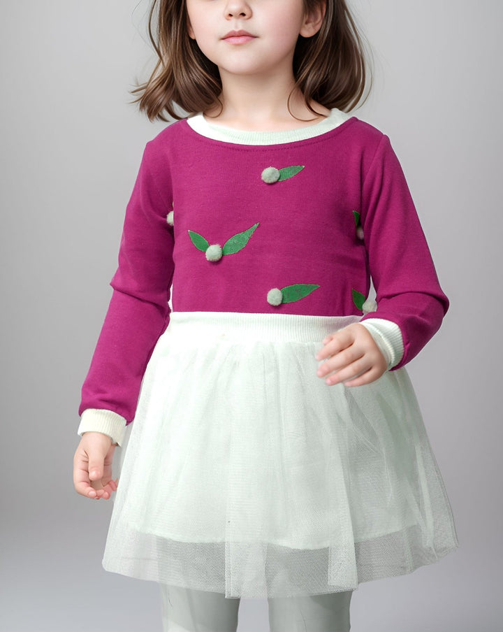 GIRLS NET DRESS - Polkadots - 13237AY - 225478 - GIRLS NET DRESS