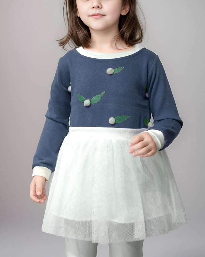 GIRLS NET DRESS - Polkadots - 13237AY - 225473 - GIRLS NET DRESS