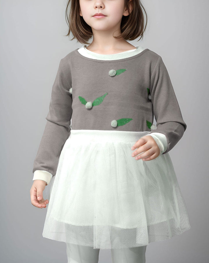 GIRLS NET DRESS - Polkadots - 13237AY - 225468 - GIRLS NET DRESS