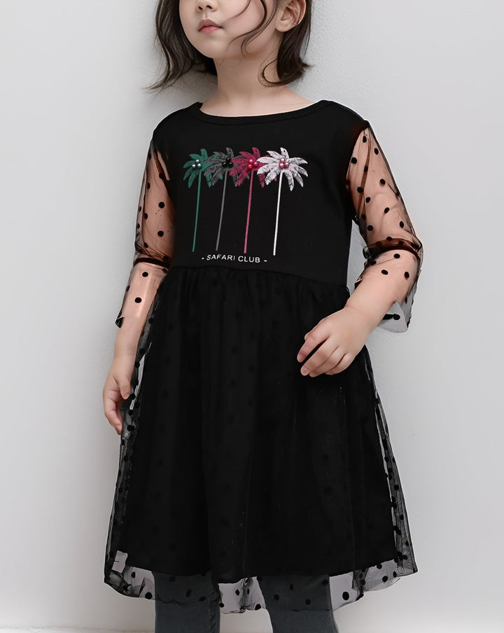GIRLS NET TOP - Polkadots - 14016AY - 222393 - GIRLS NET TOP