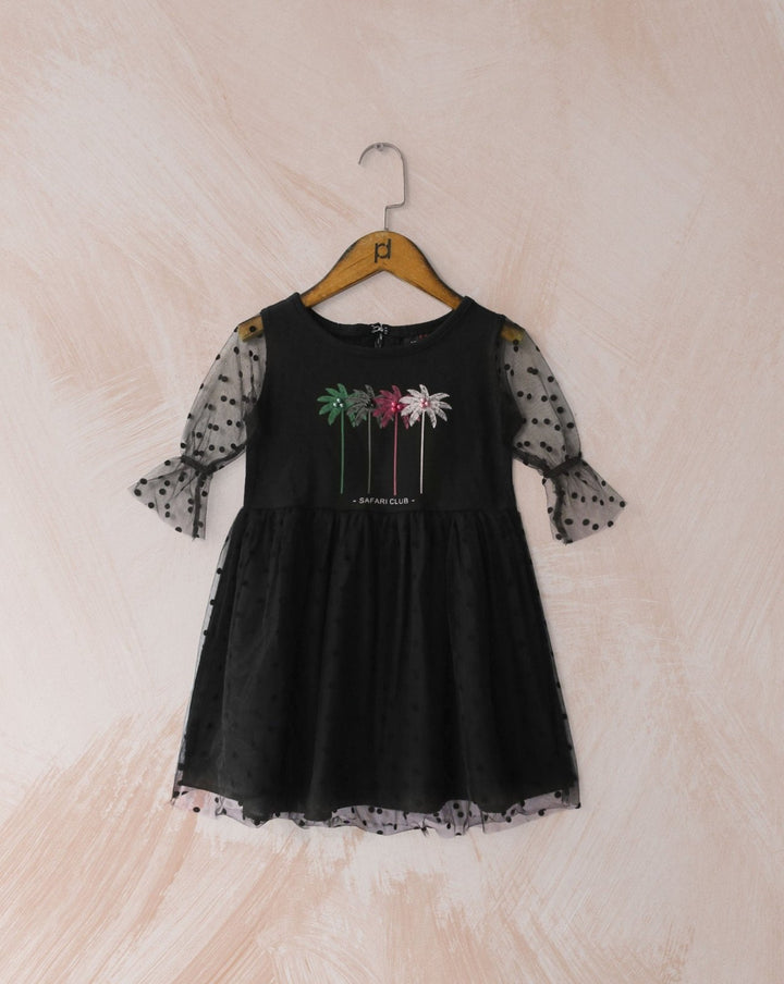 GIRLS NET TOP - Polkadots - 14016AY - 222393 - GIRLS NET TOP