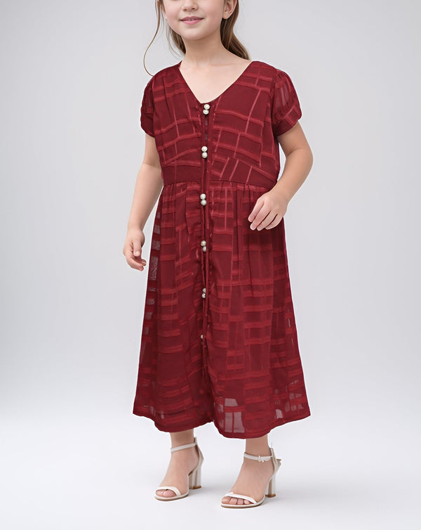 GIRLS PRINTED MAXI - Polkadots - 14130HG - 223802 - GIRLS PRINTED MAXI
