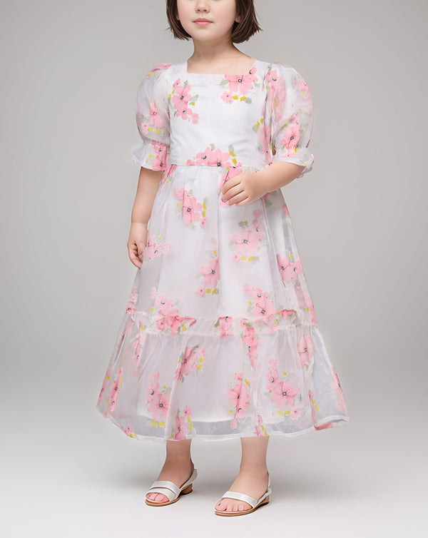 GIRLS PRINTED MAXI - Polkadots - 13305AR2 - 227392 - GIRLS PRINTED MAXI