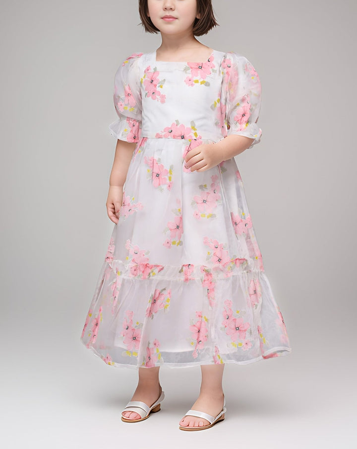 GIRLS PRINTED MAXI - Polkadots - 13305AR2 - 227392 - GIRLS PRINTED MAXI