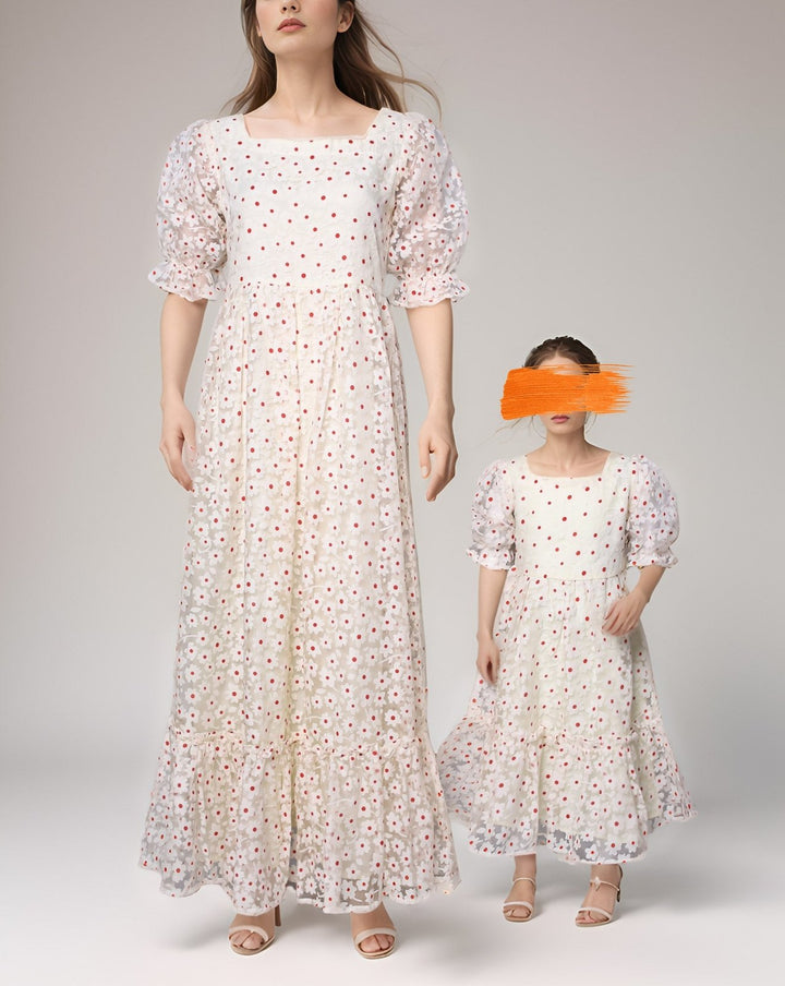 GIRLS PRINTED MAXI - Polkadots - 13305AR2 - 227392 - GIRLS PRINTED MAXI