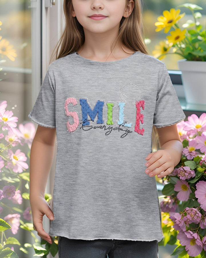  - GIRLS PRINTED T - SHIRT - Polkadots - 14407PD-227557 - GIRLS PRINTED T - SHIRT - 