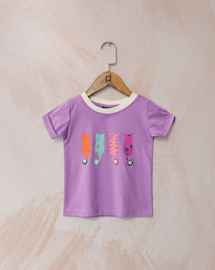  - GIRLS PRINTED T - SHIRT - Polkadots - 14261AY-225223 - GIRLS PRINTED T - SHIRT - 