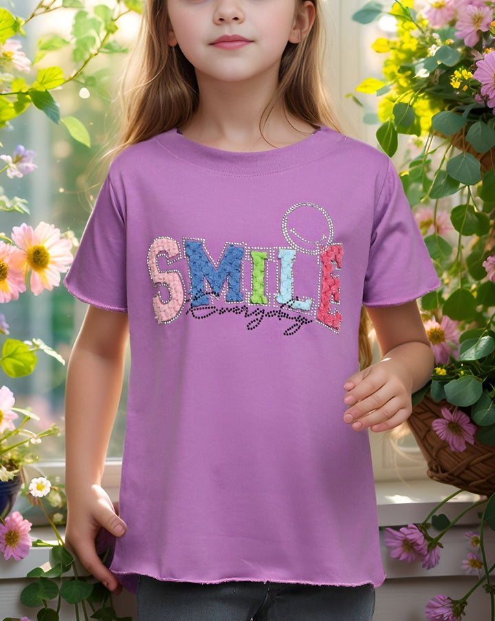  - GIRLS PRINTED T - SHIRT - Polkadots - 14407PD-227562 - GIRLS PRINTED T - SHIRT - 