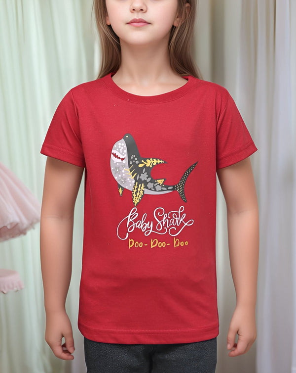  - GIRLS PRINTED T - SHIRT - Polkadots - 12127PD-082908 - GIRLS PRINTED T - SHIRT - 