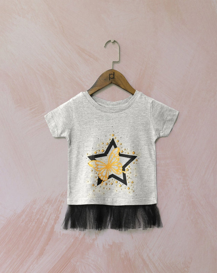GIRLS PRINTED T - SHIRT - Polkadots - 11915PD - 077995 - GIRLS PRINTED T - SHIRT