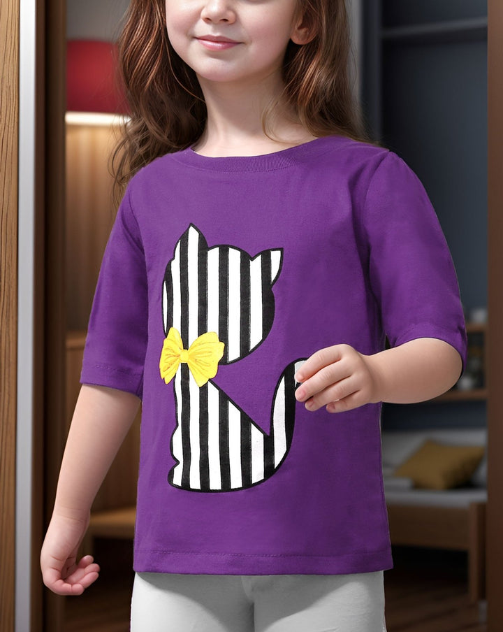 GIRLS PRINTED T - SHIRT - Polkadots - 11232HG - 218540 - GIRLS PRINTED T - SHIRT