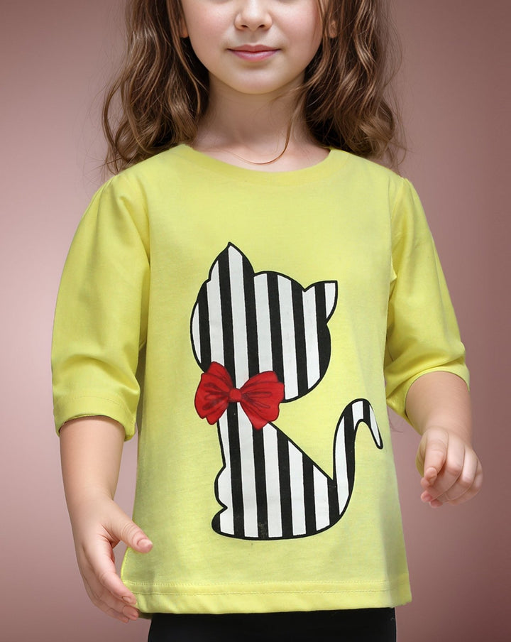 GIRLS PRINTED T - SHIRT - Polkadots - 11232HG - 200286 - GIRLS PRINTED T - SHIRT