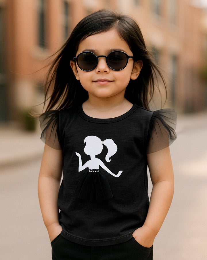GIRLS PRINTED T - SHIRT (MINOR FAULT) - Polkadots - 14517PD-232194 - GIRLS PRINTED T - SHIRT (MINOR FAULT)