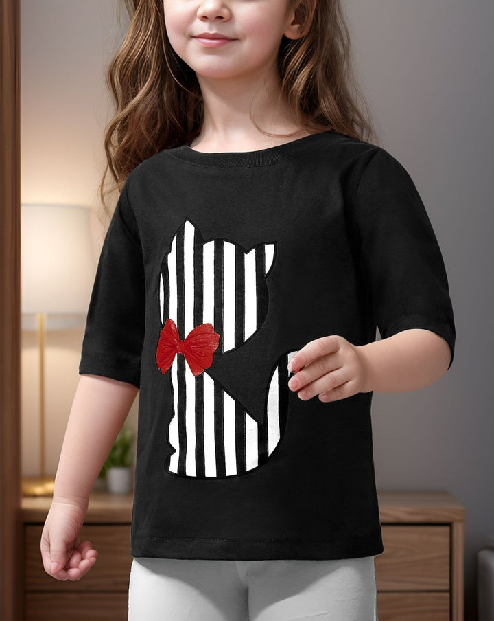 GIRLS PRINTED T - SHIRT (MINOR FAULT) - Polkadots - 11232PD-m18 - GIRLS PRINTED T - SHIRT (MINOR FAULT)
