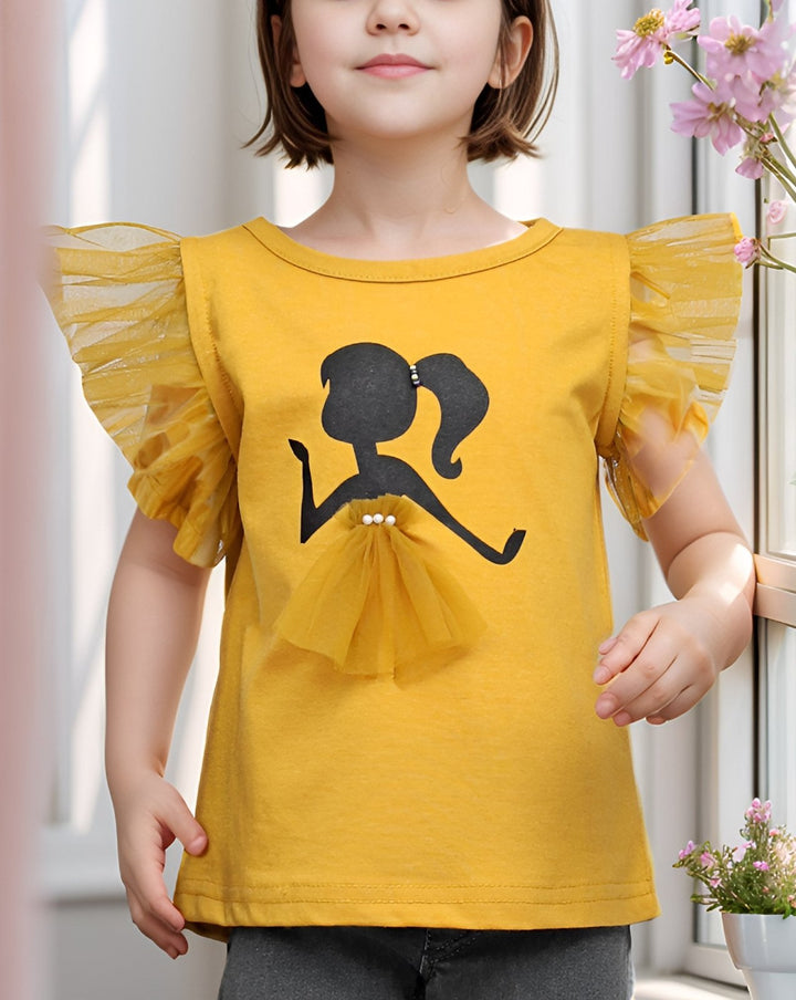 GIRLS PRINTED T - SHIRT (MINOR FAULT) - Polkadots - 14517PD-232194 - GIRLS PRINTED T - SHIRT (MINOR FAULT)