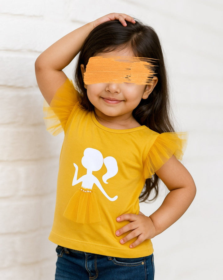 GIRLS PRINTED T - SHIRT (MINOR FAULT) - Polkadots - 14517PD-232189 - GIRLS PRINTED T - SHIRT (MINOR FAULT)