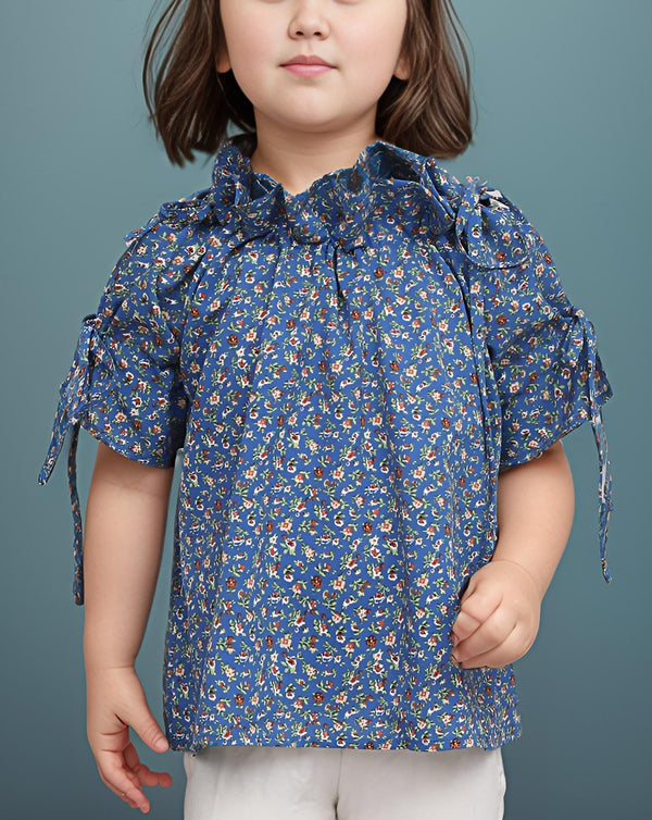  - GIRLS PRINTED TOP - Polkadots - 14429HG-228015 - GIRLS PRINTED TOP - 