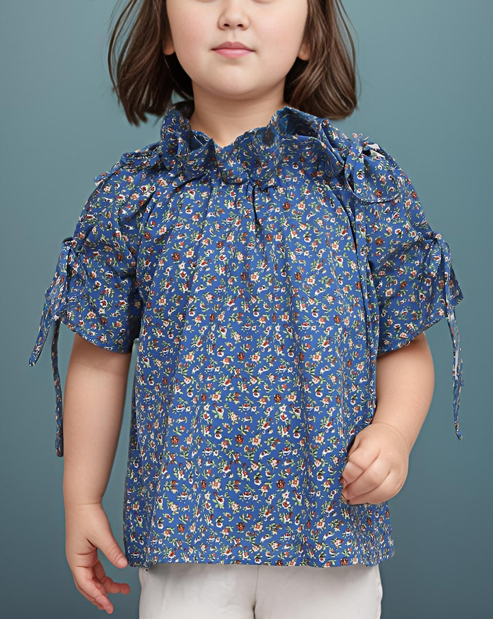  - GIRLS PRINTED TOP - Polkadots - 14429HG-228015 - GIRLS PRINTED TOP - 