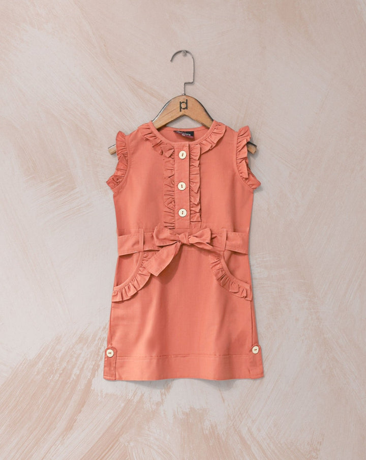 GIRLS RUFFLE TOP - Polkadots - 14365AY - 226898 - GIRLS RUFFLE TOP