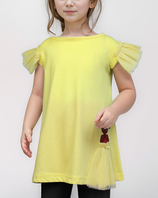 GIRLS SOLID TOP - Polkadots - 13795HG - 218788 - GIRLS SOLID TOP