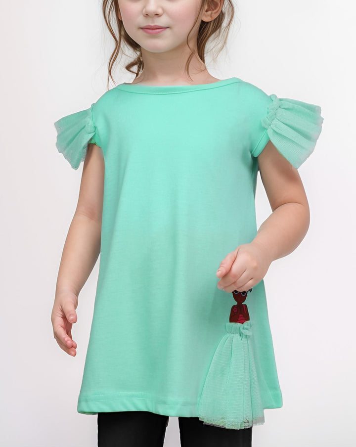 GIRLS SOLID TOP - Polkadots - 13795HG - 218783 - GIRLS SOLID TOP
