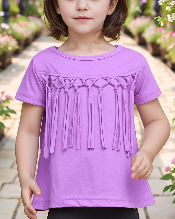  - GIRLS SOLID TOP - Polkadots - 14620PD-231238 - GIRLS SOLID TOP - 