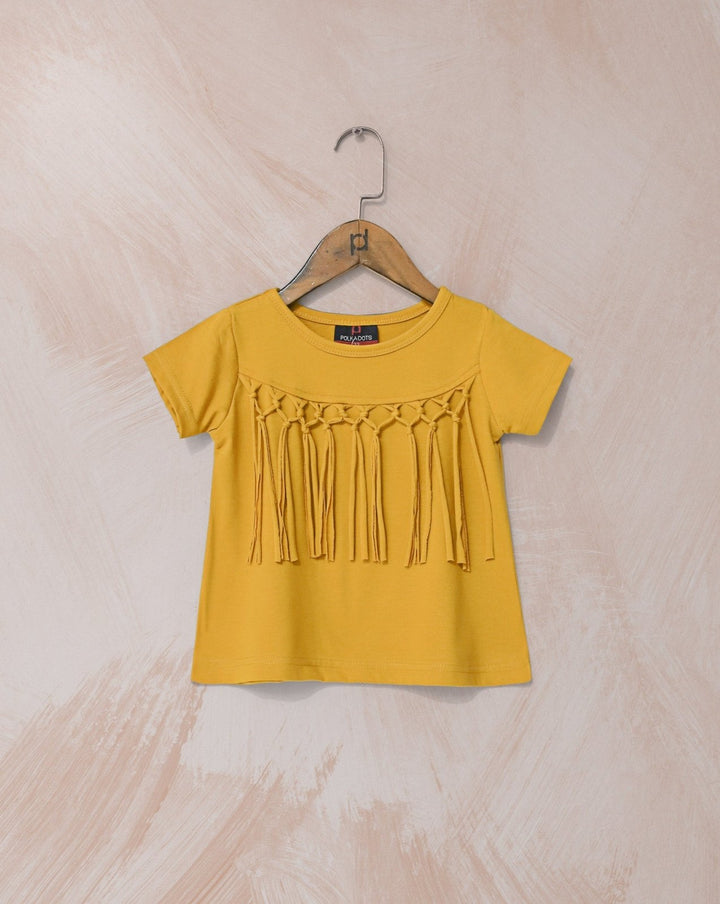  - GIRLS SOLID TOP - Polkadots - 14620PD-231248 - GIRLS SOLID TOP - 