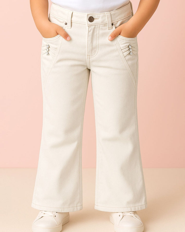 GIRLS WIDE LEG JEANS - Polkadots - 14783AG-235992 - GIRLS WIDE LEG JEANS