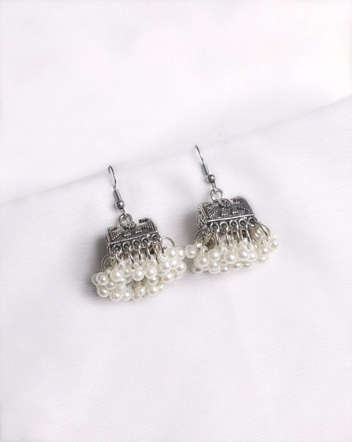 JHUMKA EARINGS - Polkadots - 14873NJ-236047 - JHUMKA EARINGS