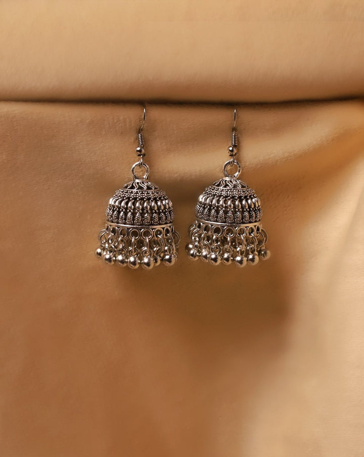 JHUMKA EARINGS - Polkadots - 14663NJ2-235983 - JHUMKA EARINGS