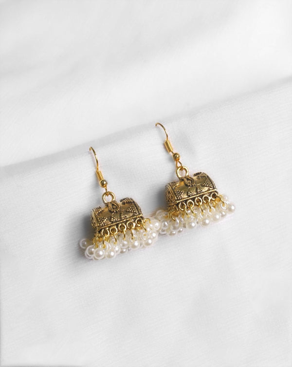 JHUMKA EARINGS - Polkadots - 14873NJ-236046 - JHUMKA EARINGS