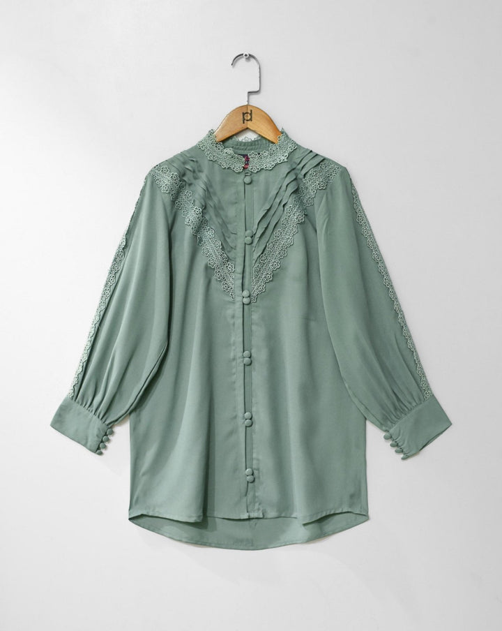 LACE TOP - Polkadots - 13628HG - 216606 - LACE TOP