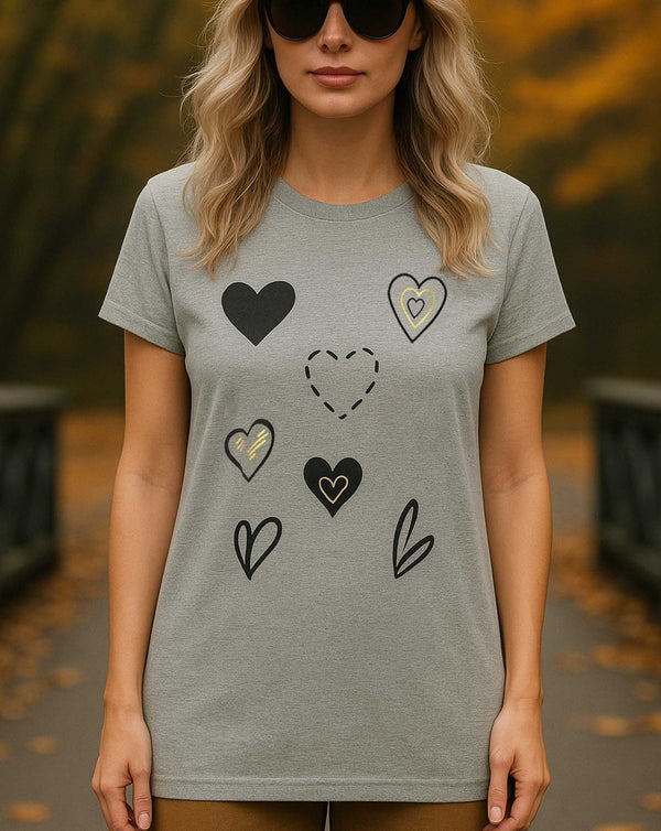  - LONG PRINTED T SHIRT - Polkadots - 14597PD-230945 - LONG PRINTED T SHIRT - 